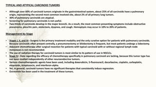 Management of small cell lung cancer | PPTX