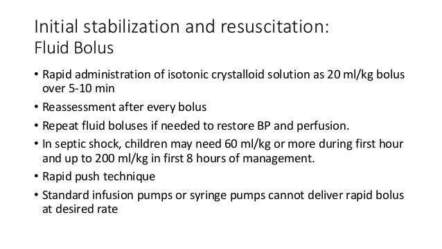 Management of sepsis and septic shock
