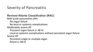 Management of severe acute pancreatitis | PPTX