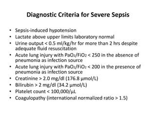 Management of severe sepsis & septic shock f | PPT