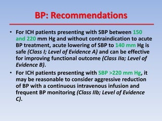 Management of spontaneous intracerebral hemorrhage | PDF