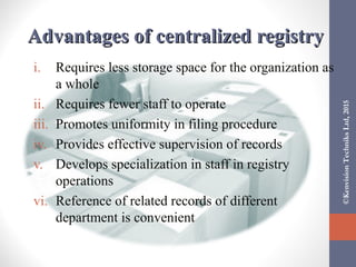 Administering Organization Filing Centres (Registries) | PPT