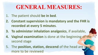 Management of the second stage of labour | PPTX