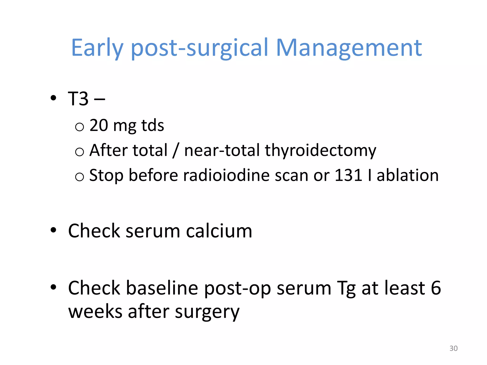 Management of thyroid cancer | PPTX