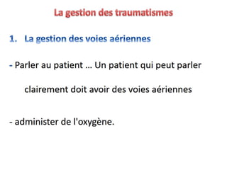 Management of trauma   french dr. nahla