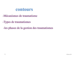 Management of trauma   french dr. nahla