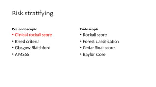 Rockall Risk Score Management of upper GI bleeding-undergraduates.pptx