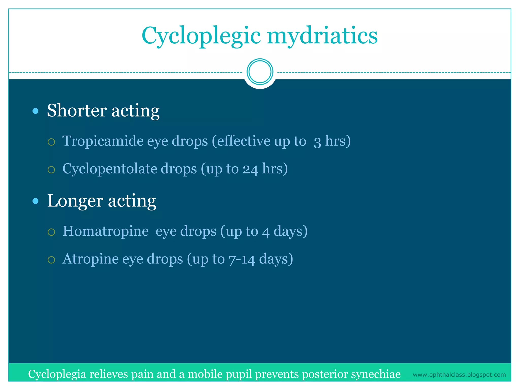Management of uveitis