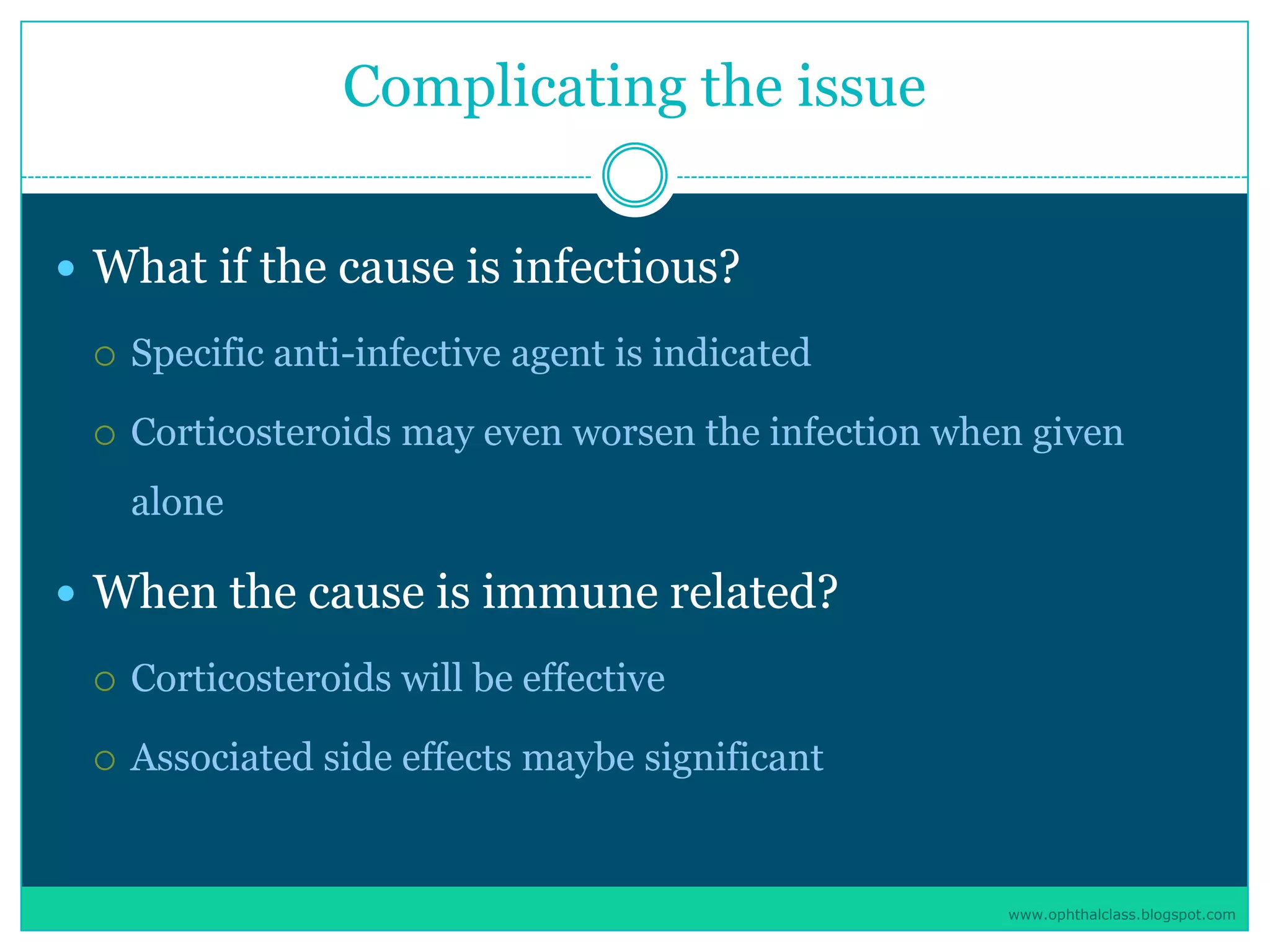 Management of uveitis