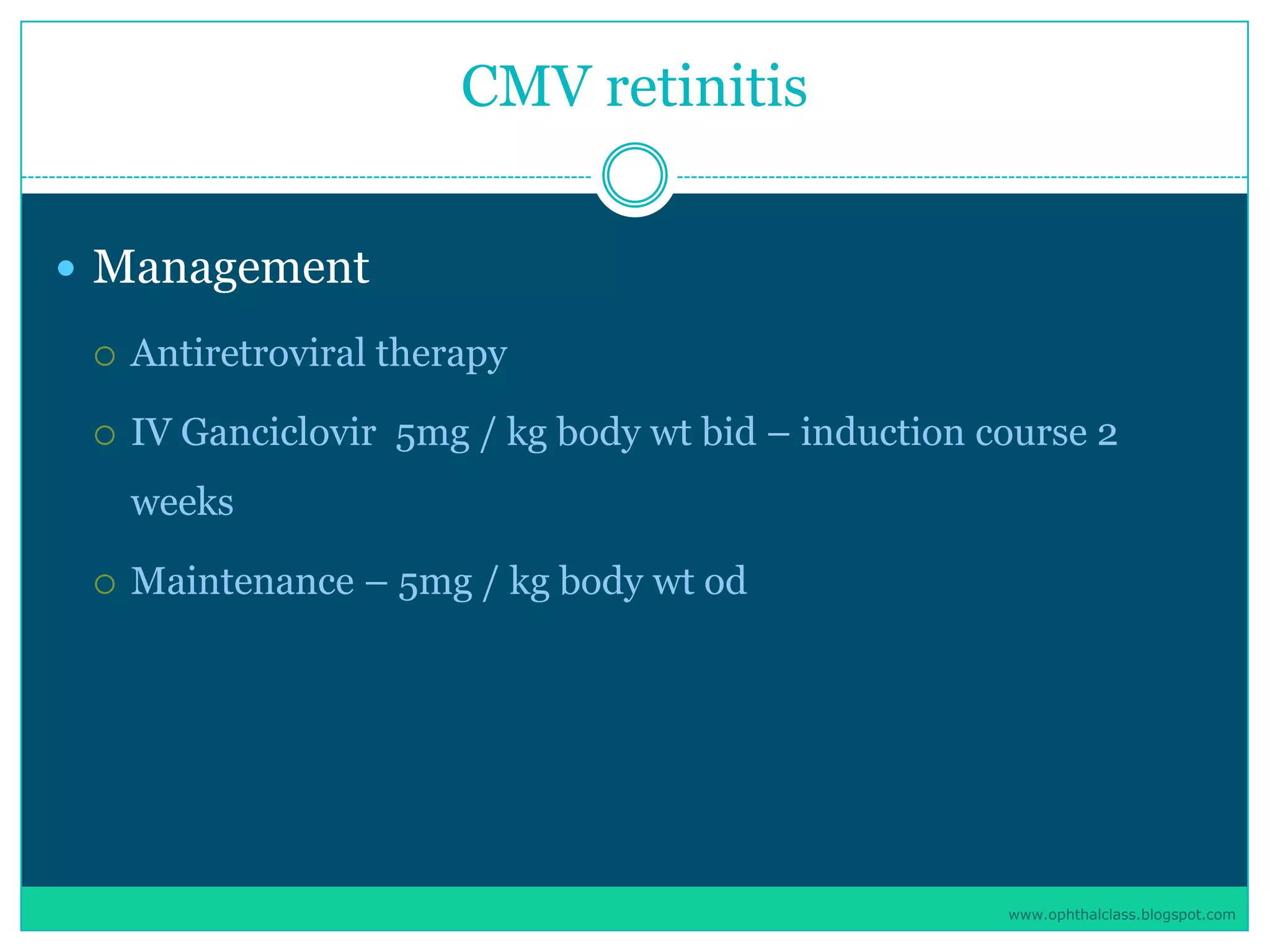 Management of uveitis