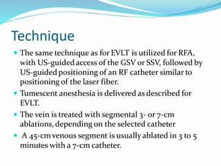 Left Ssv Rfa Management of varicose veins | PDF