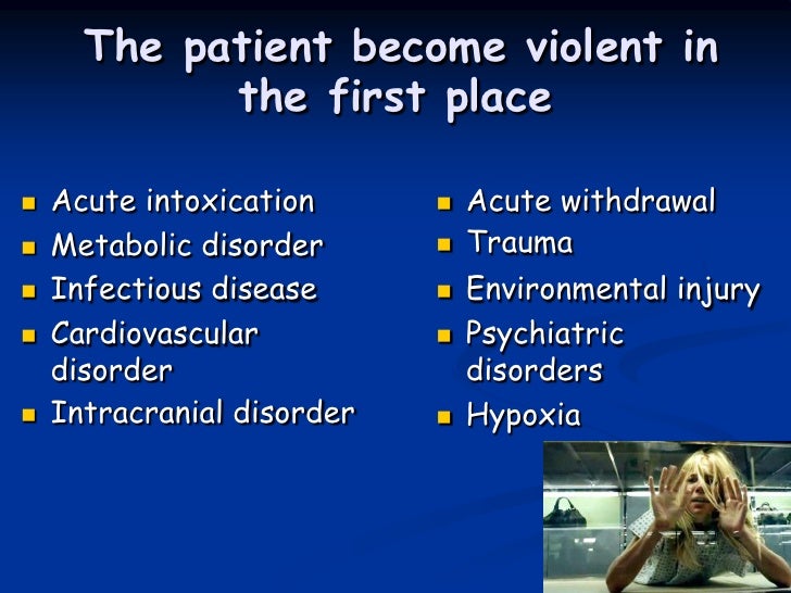 Management Of Violent Patient