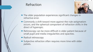 Management of visual problems of Aging by Ashith Tripathi | PPTX
