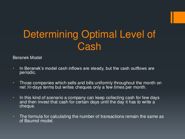 Management Of Working Capital Management Of Working Capital