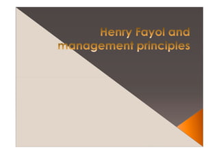 Management principles