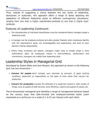 Subbordinate Centered Management principles | PDF