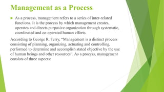 George R. Terry Management Table MANAGEMENT PRINCIPLES.pptx