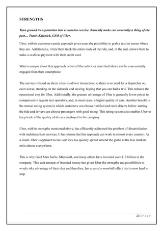 Management process - UBER SL | PDF