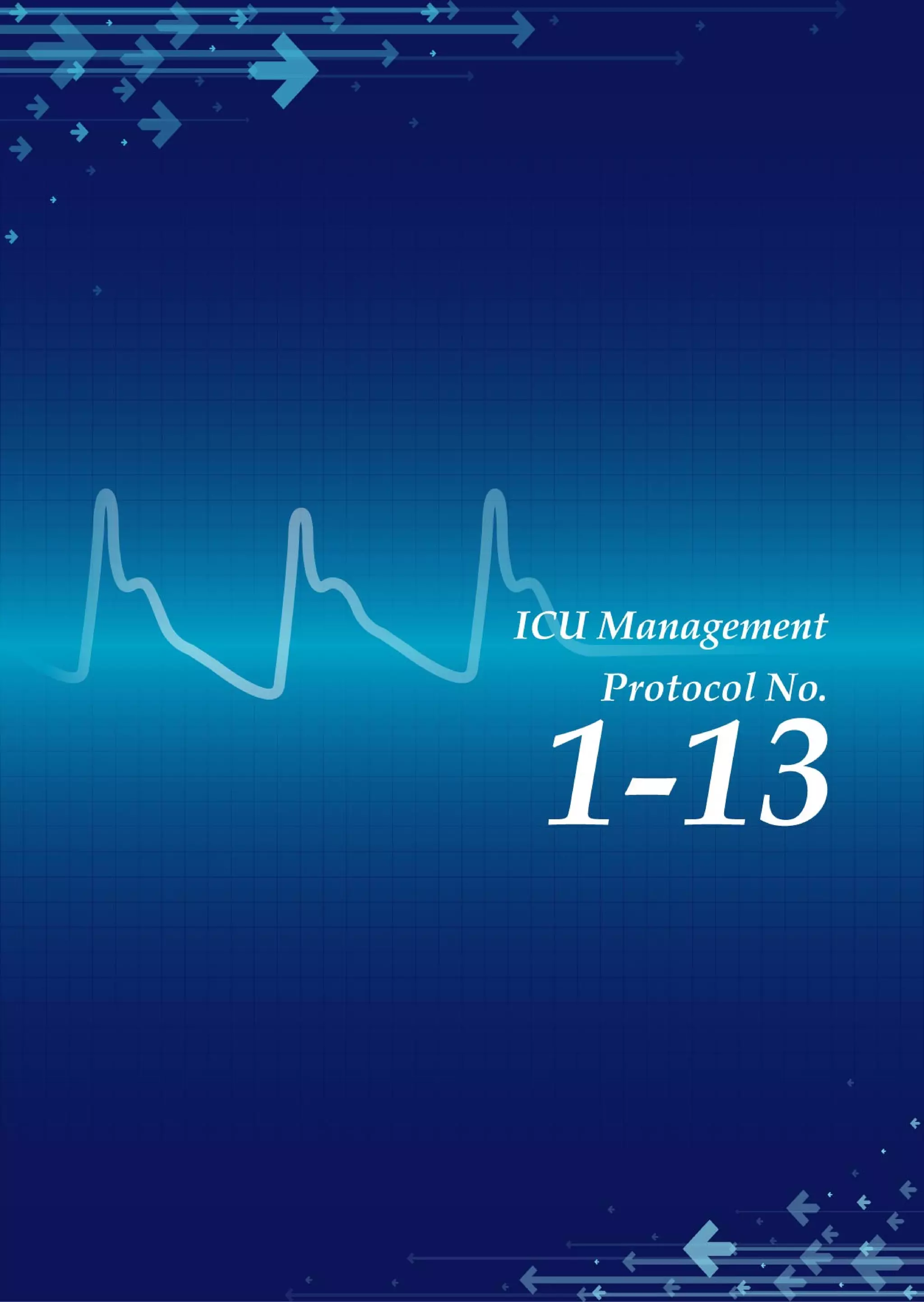 Management protools in icu