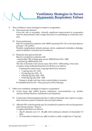 Management protools in icu