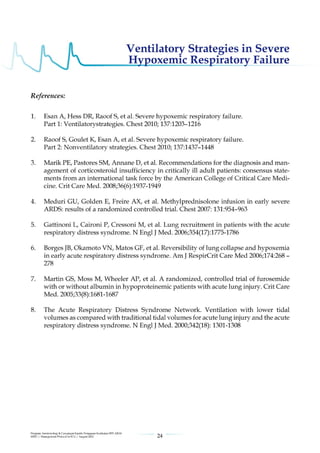 Management protools in icu