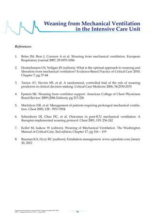 Management protools in icu