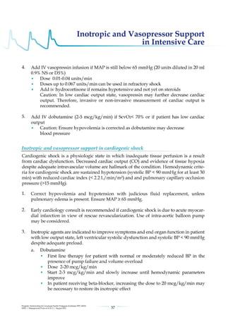 Management protools in icu