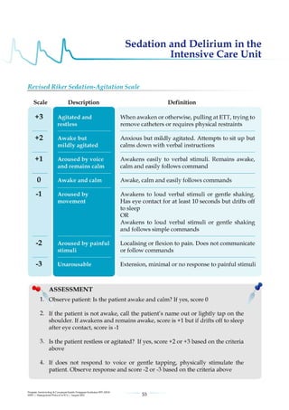 Management protools in icu