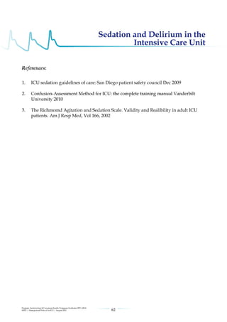 Management protools in icu