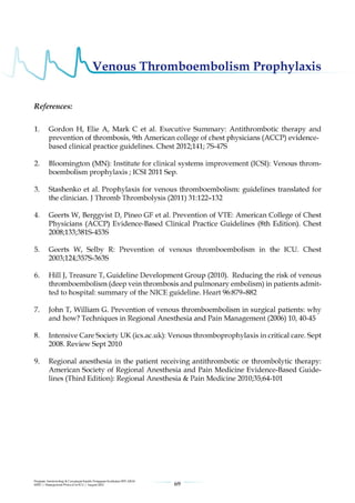 Management protools in icu