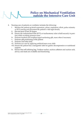 Management protools in icu