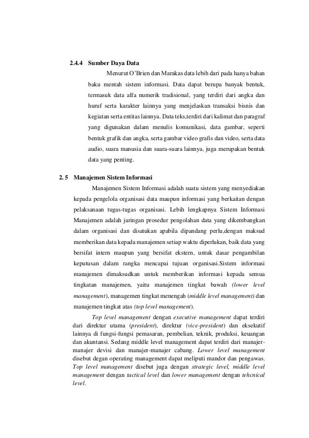 Management sistem informasi