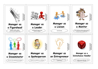Management Roles/Skills Cards