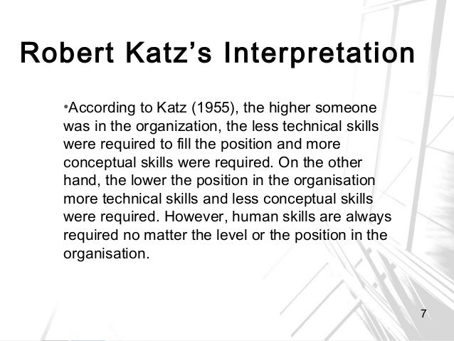 Management skills report