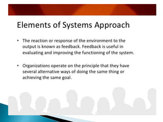 Management system approach