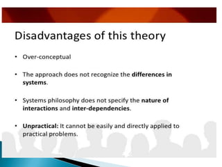 Management system approach