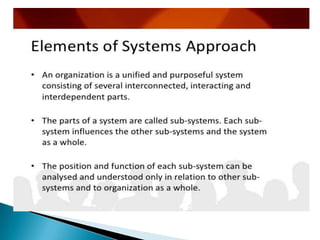 Management system approach