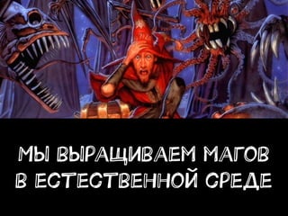Мы выращиваем магов
в естественной среде
 
