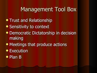Management Tool Box ,[object Object],[object Object],[object Object],[object Object],[object Object],[object Object]