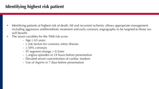 Understand the Management of Unstable Angina (UA) | PDF