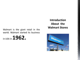 Walmart Mis Example Management Information System (Job and Implemented in Walmart) | PPTX
