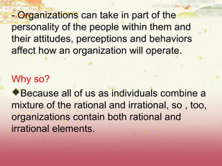  PEOPLE AND ORGANIZATIONS 