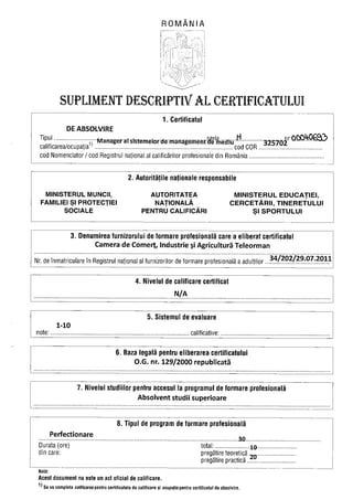 Manager al sistemelor de management de mediu