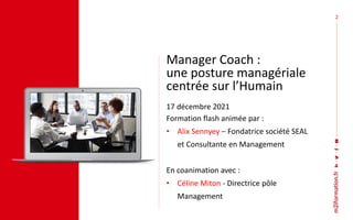 Formation M2i - Manager Coach : une posture managériale centrée sur l’Humain