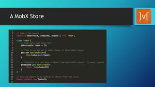A MobX Store
 