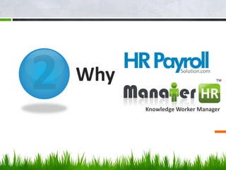 Why
Knowledge Worker Manager
 