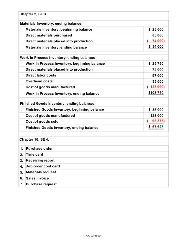 Managerial Accounting 9th Edition Crosson Solutions Manual