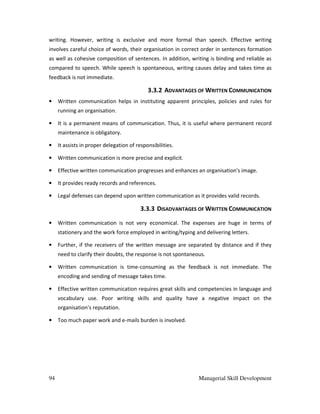 Managerial Writing Managerial skill-development NOTS | PDF