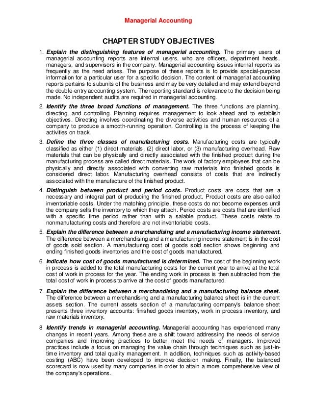 Managerial Accounting Test Bank For Students