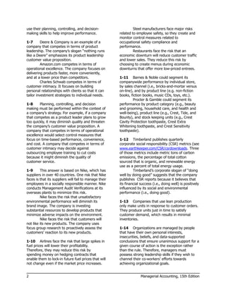 Solutions for Exercises from Managerial Accounting, 15th Edition by ...